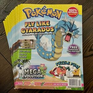 Pokemon 100% Official Magazine Fly Like Gyarados